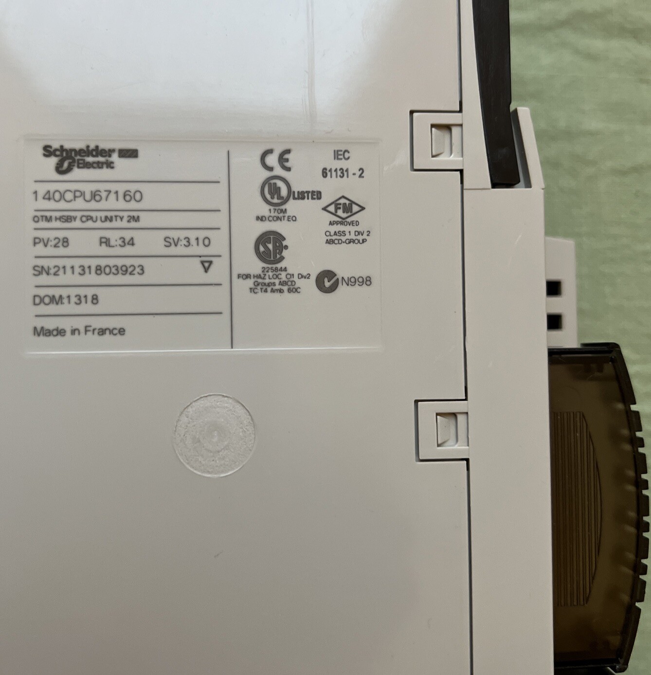 Schneider Electric 140CPU67160 Modicon Quantum, Unity-Quantum Processor
