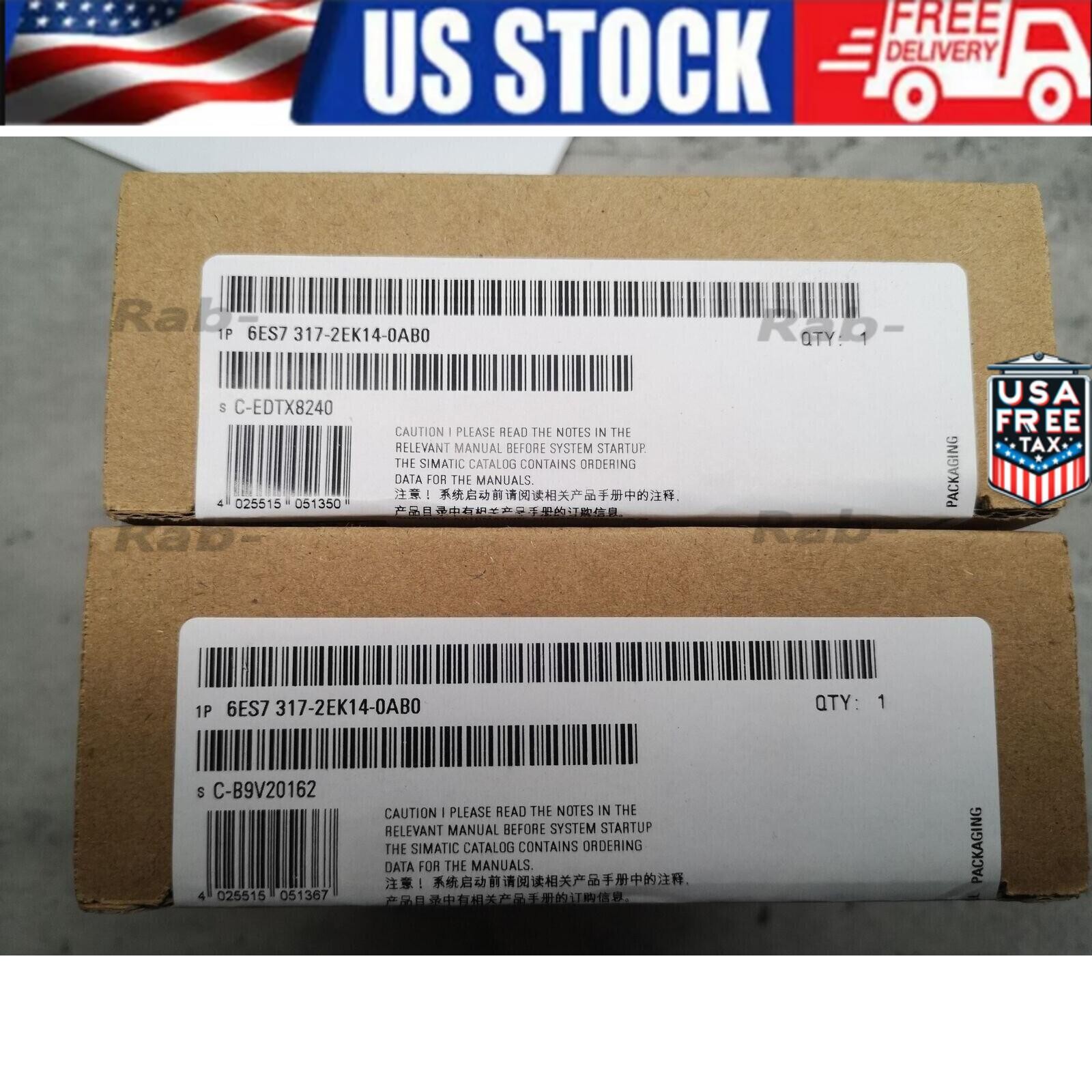 1 PC New Siemens 6ES7 317-2EK14-0AB0 SIMATIC S7-300 CPU 6ES7317-2EK14-0AB0