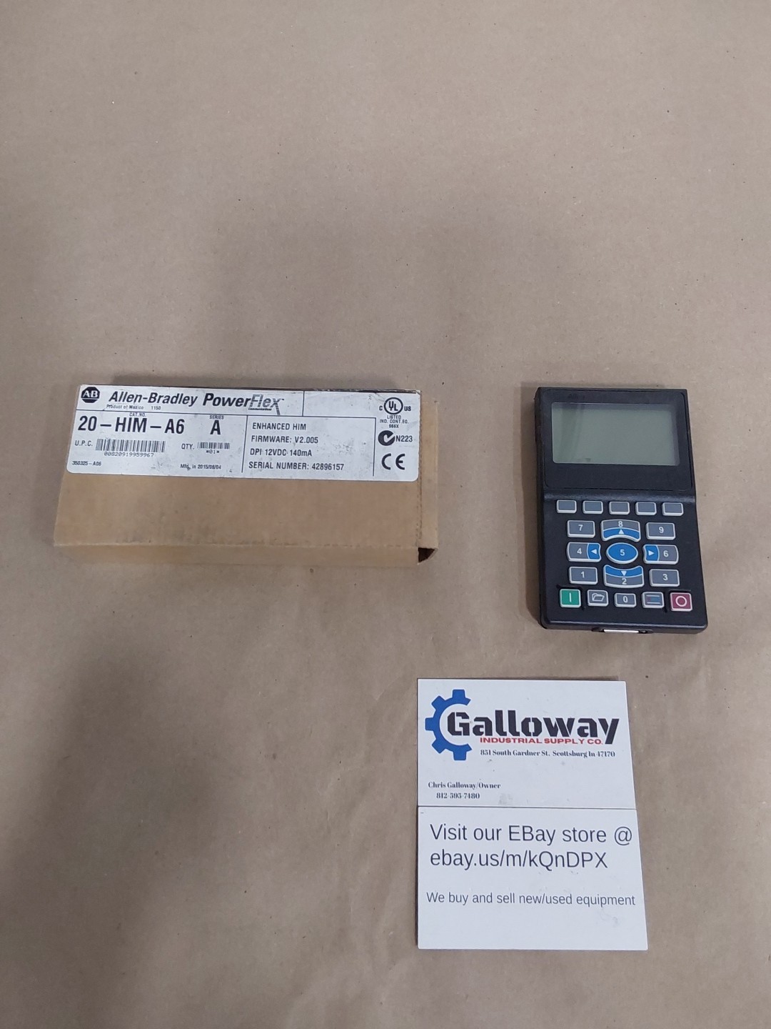 Surplus Pre-Owned Allen-Bradley 20-HIM-A6 /A PowerFlex Enhanced HIM