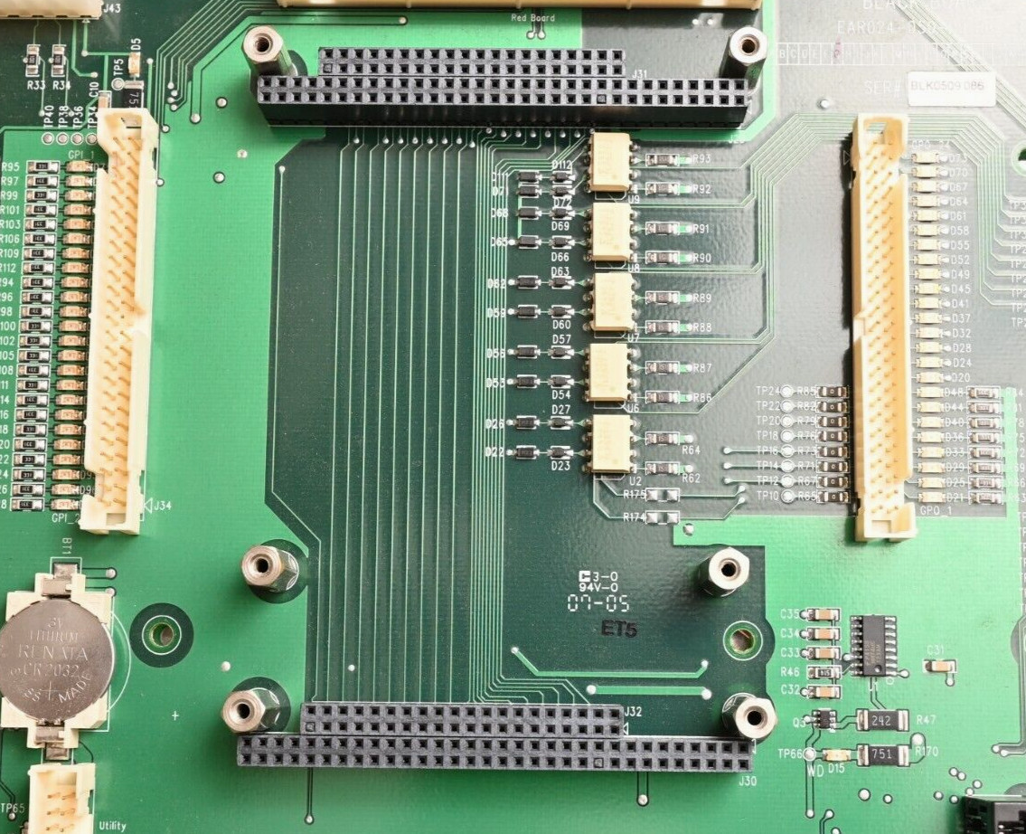 CRS Robotics Controller Main PCB Black Board EAR024-050-00 Rev B Relays PC/104