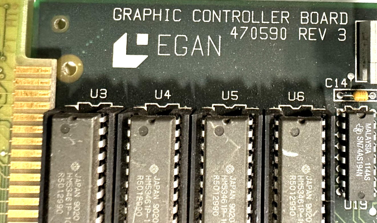 Egan 470590 Graphic Controller Board ISA Video Card Industrial CNC PCB – Tested