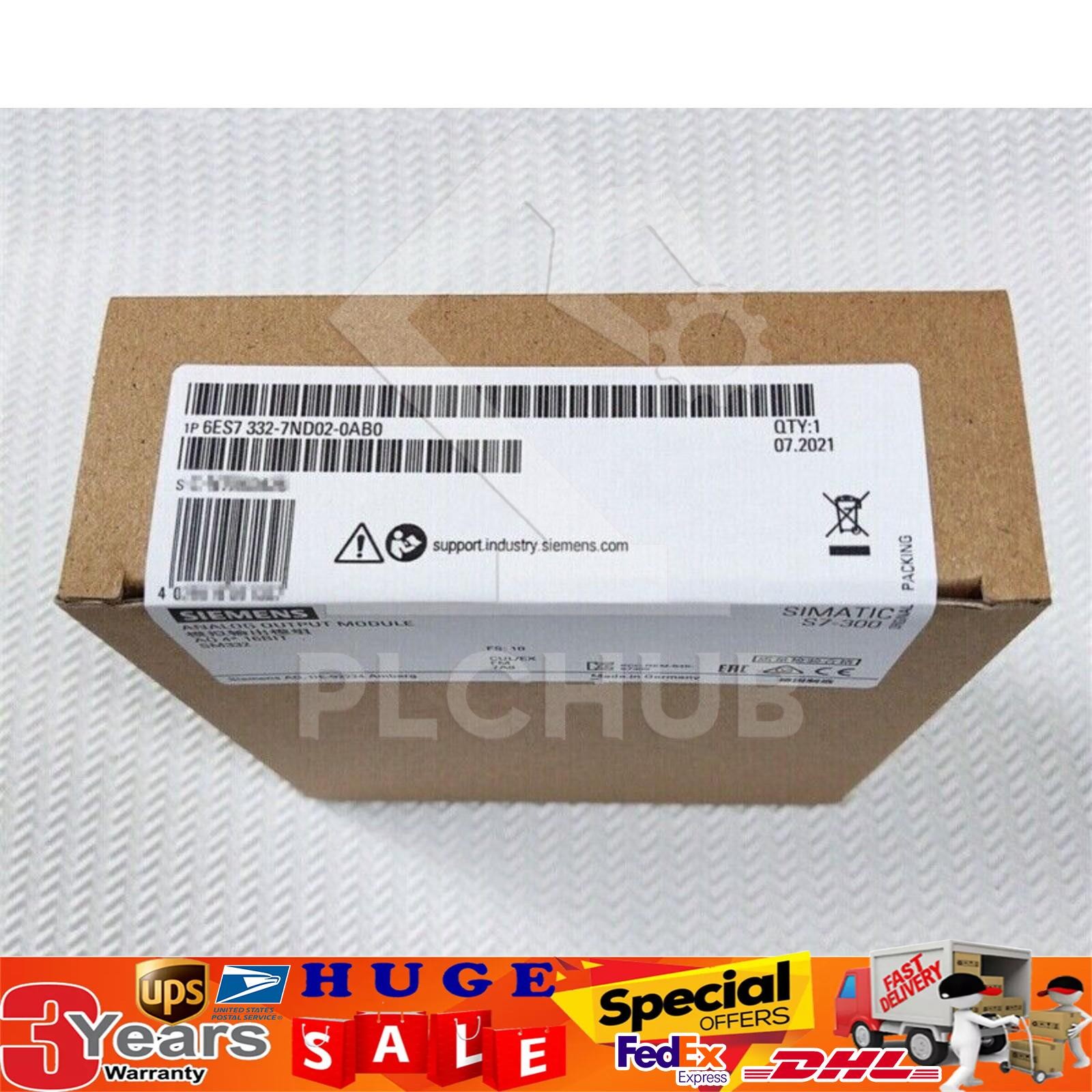 New Siemens S7-300 Analog Output SM 332 6ES7332-7ND02-0AB0 6ES73327ND020AB0