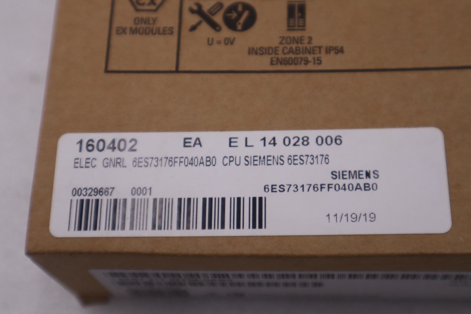 NEW 6ES7317-6FF04-0AB0 Central Processing Unit CPU 317F-2 SIMATIC S7-300 SIEMENS