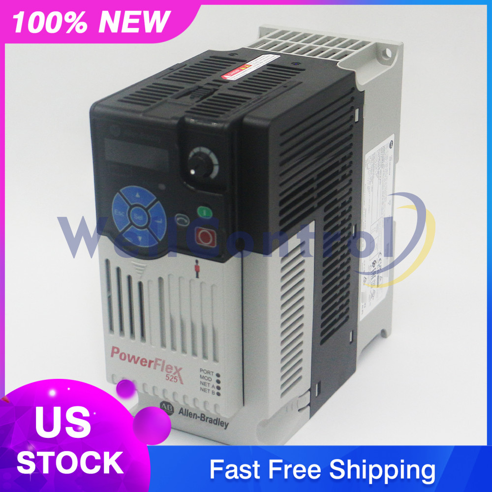 New Sealed Allen-Bradley 25B-D010N104 Powerflex 525 AC Drive 5HP 4.0KW