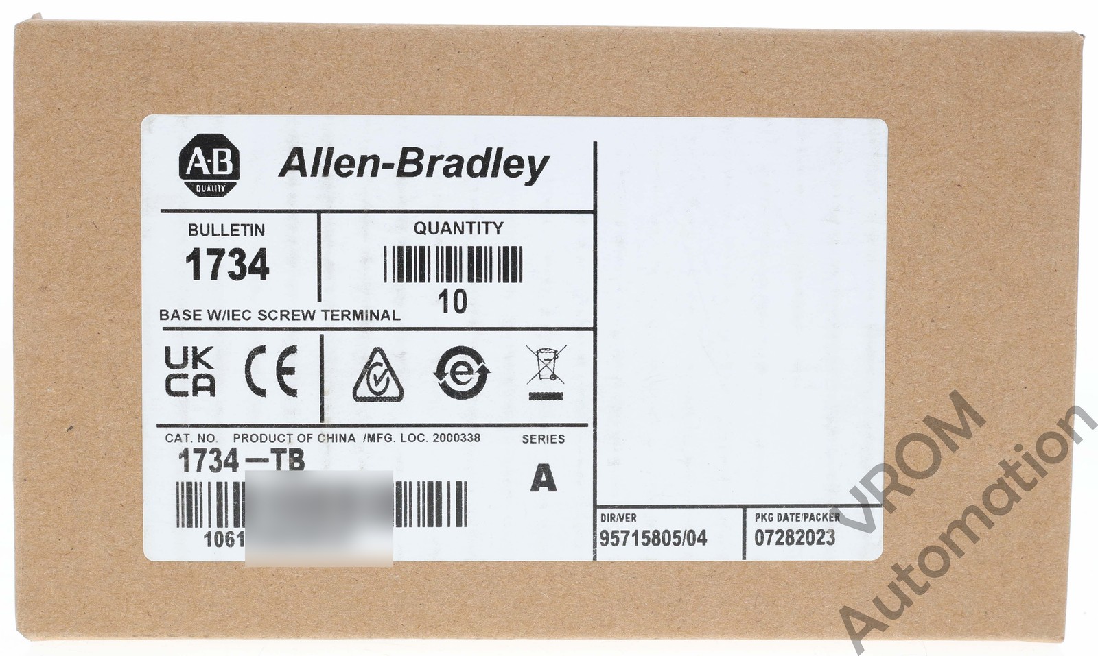 Surplus Sealed Allen Bradley 1734-TB QTY 10 A POINT I/O Module Terminal Base