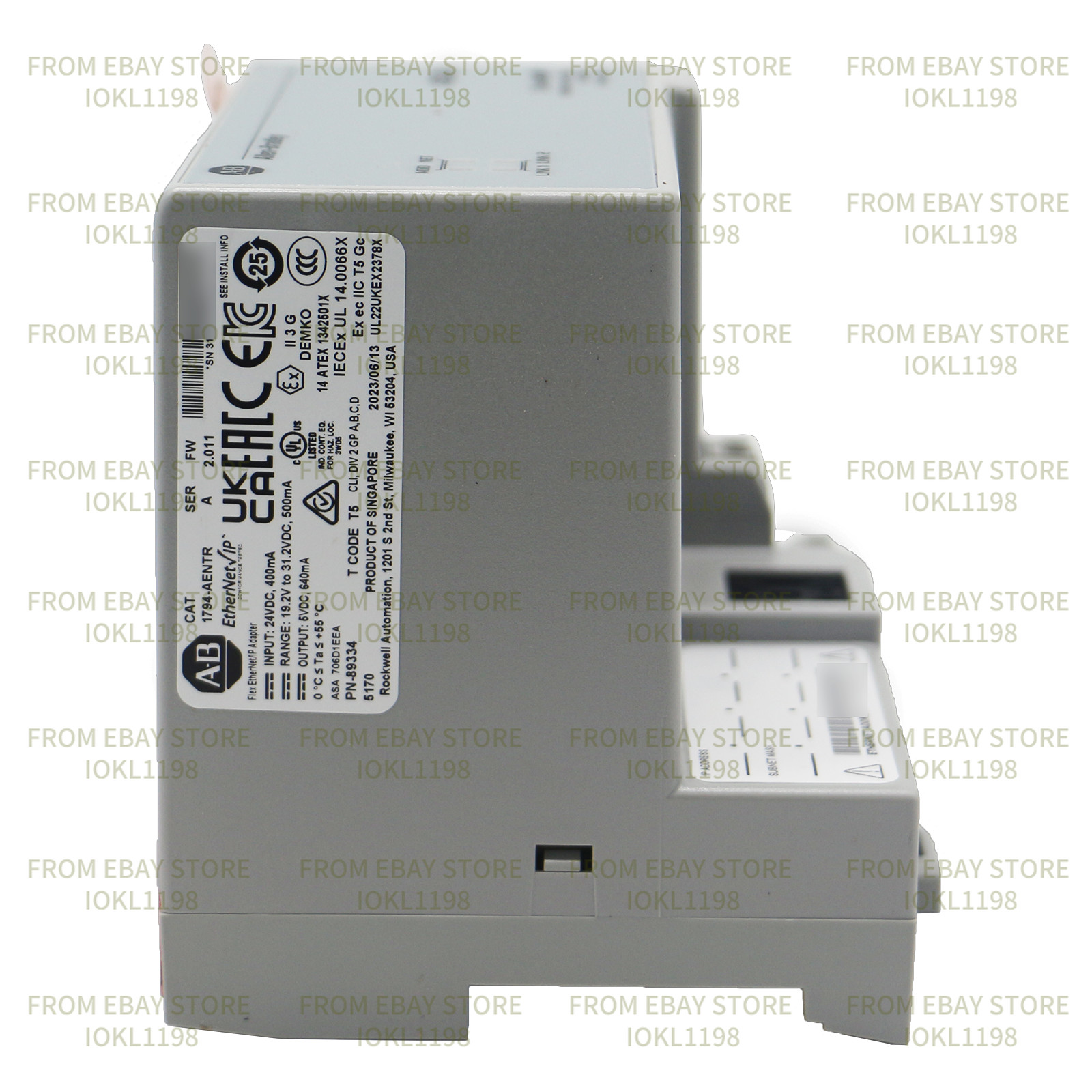 100% New Allen-Bradley 1794-AENTR SER A Flex EtherNet/IP Adapter UPS Shipping