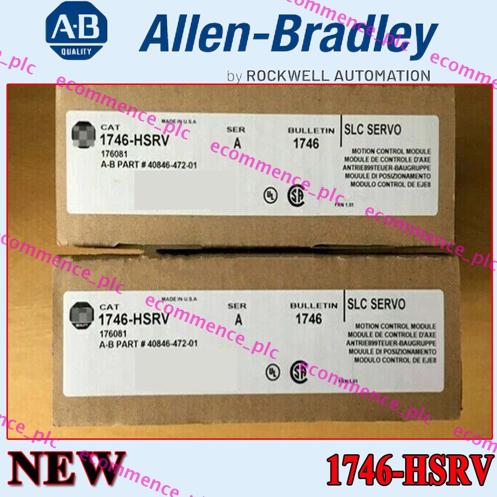 New Factory Sealed NEW AB 1746-HSRV SLC Servo Control Module User Manual