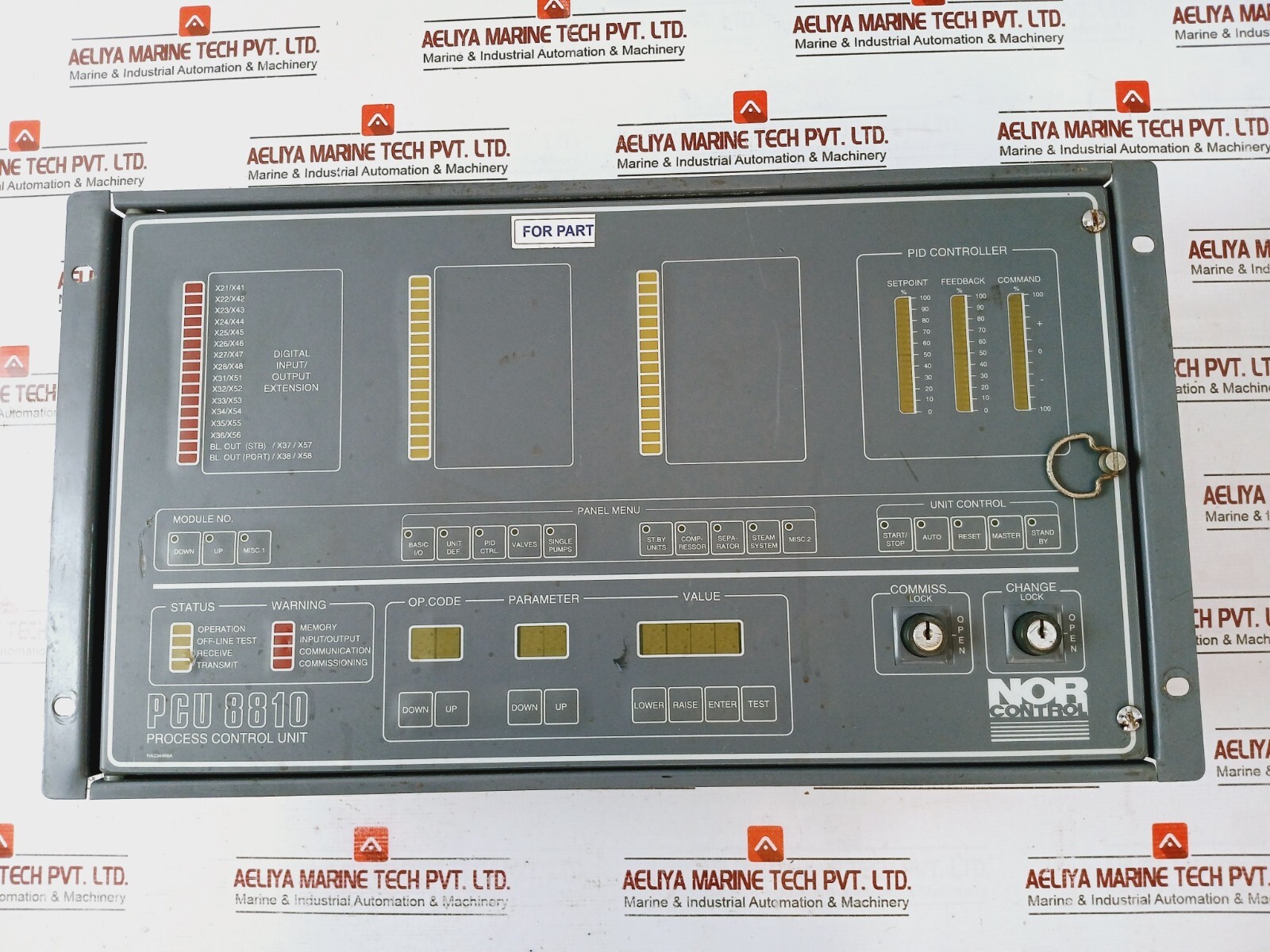 NORCONTROL PCU8810 Process Control Unit HER100261I VT25-373-99/X9 (Not Working)