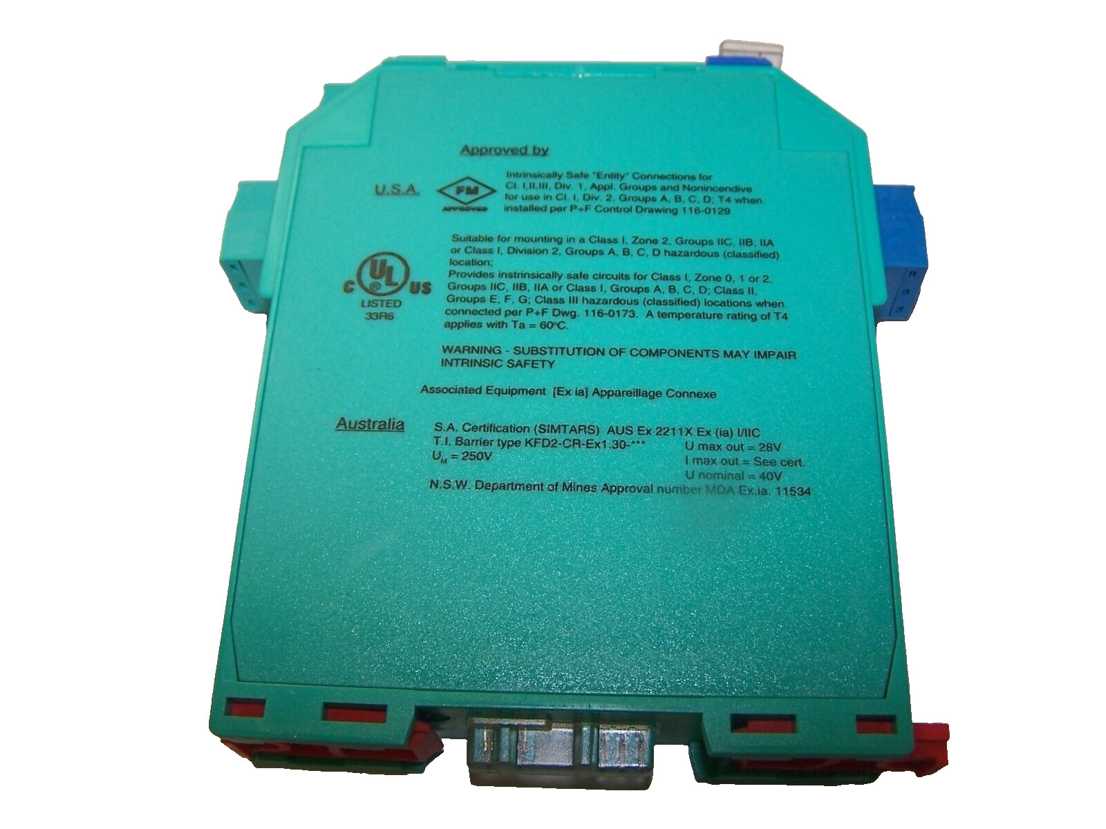 PEPPERL+FUCHS TRANSFORMER ISOLATED REPEATER KFD2-CR-EX1.30-200