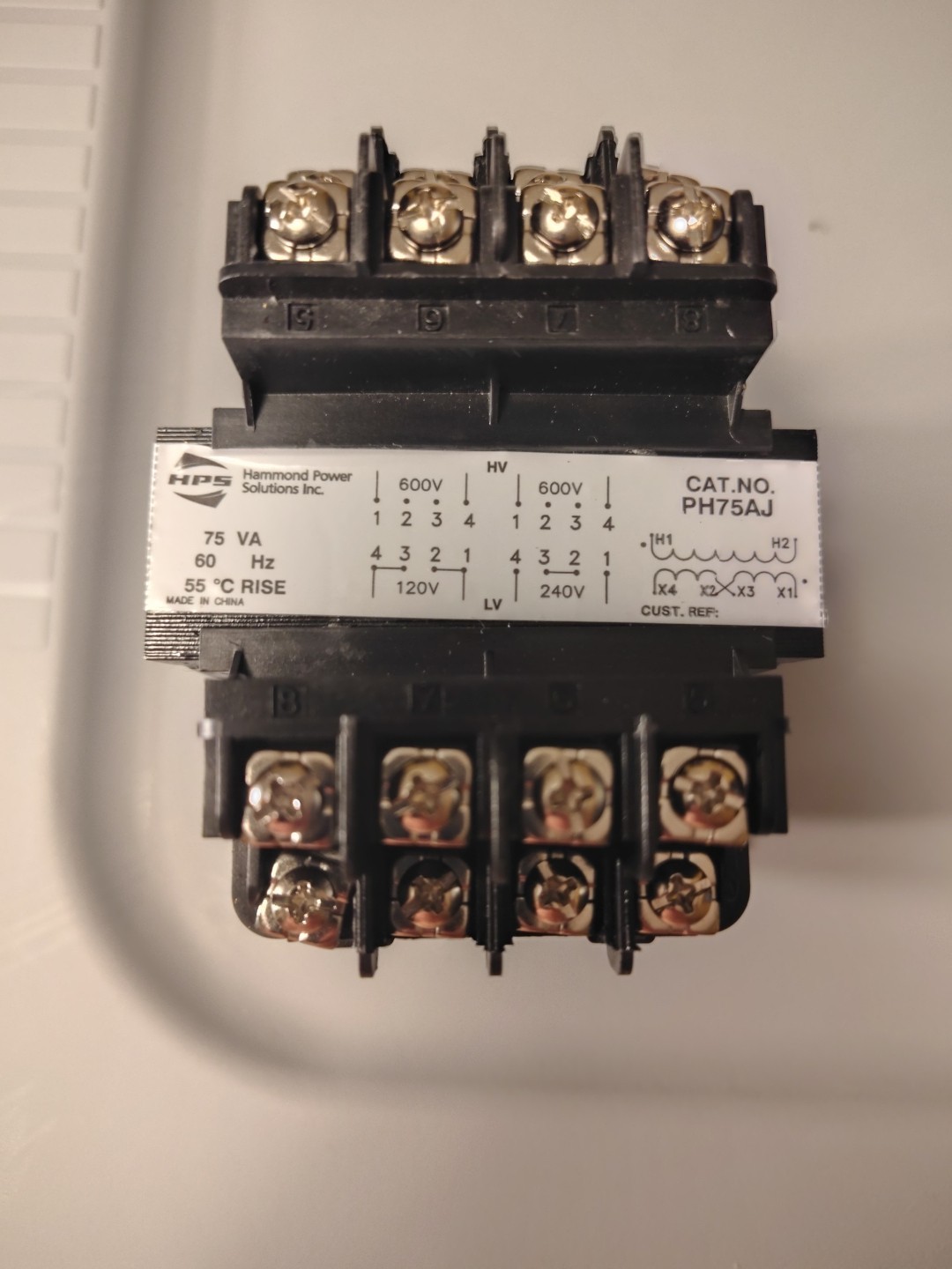 Hammond Power Solutions PH75AJ Machine Tool Industrial Control Transformer NIB