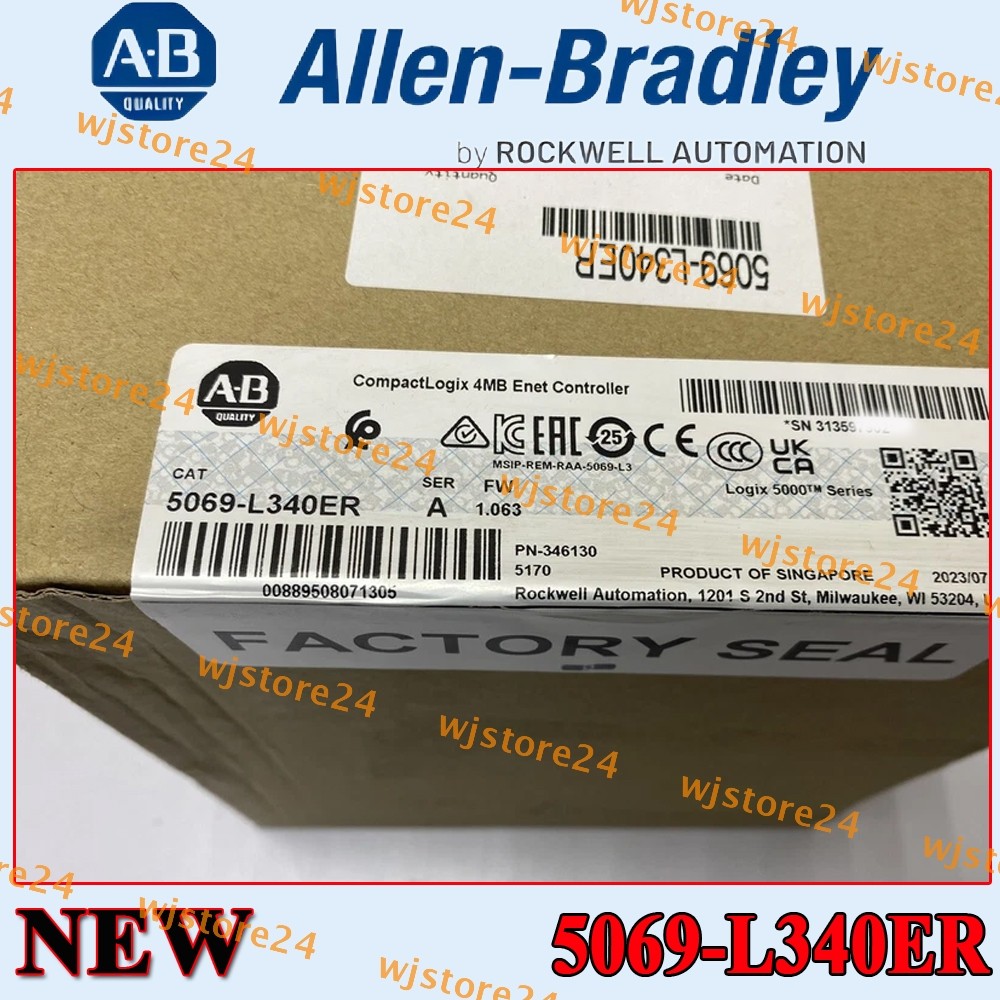 New Sealed NEW PLC 5069-L340ER CompactLogix 4MB Enet Controller 5069L340ER
