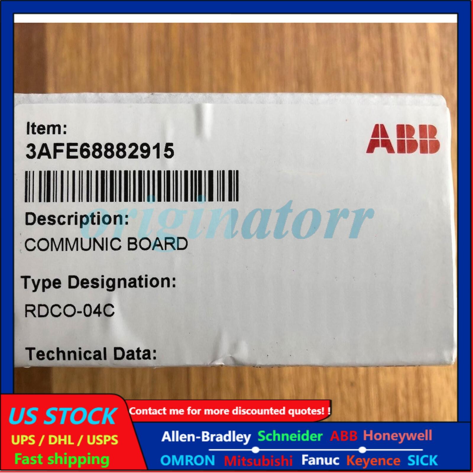 ONE new ABB RDCO-04C inverter fiber optic adapter Fast Delivery #YP1