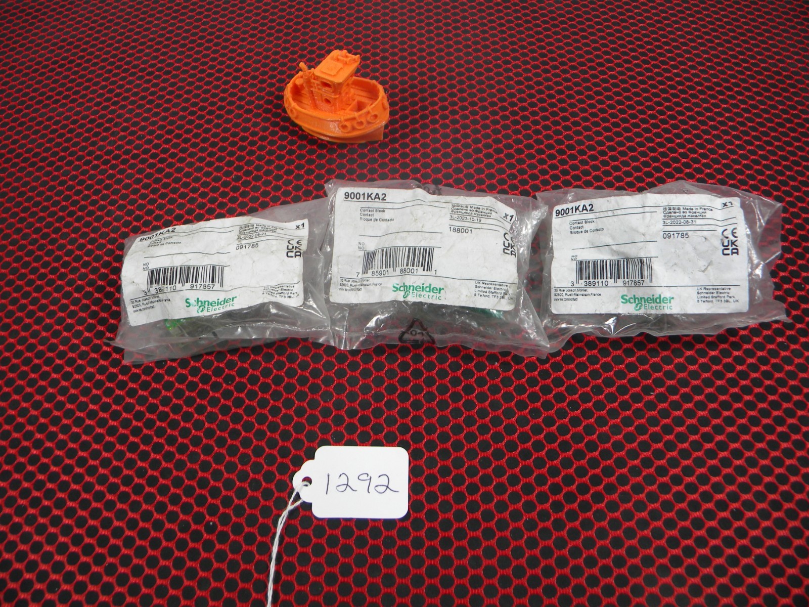 Lot Of 3 Square D 9001-KA2 Contact Blocks