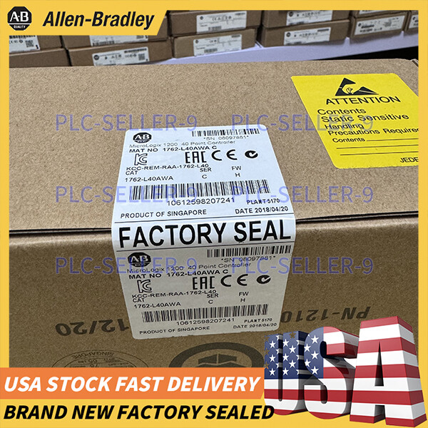New Sealed 1762-L40AWA MicroLogix 1200 40 Piont Controller Allen-Bradley