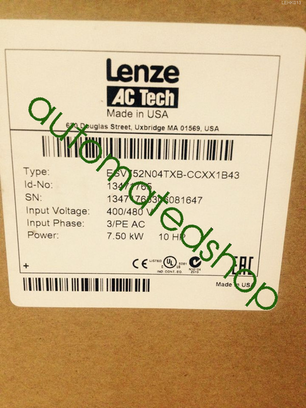 ESV752N04TXB LENZE Inverter new Via FedEx or DHL