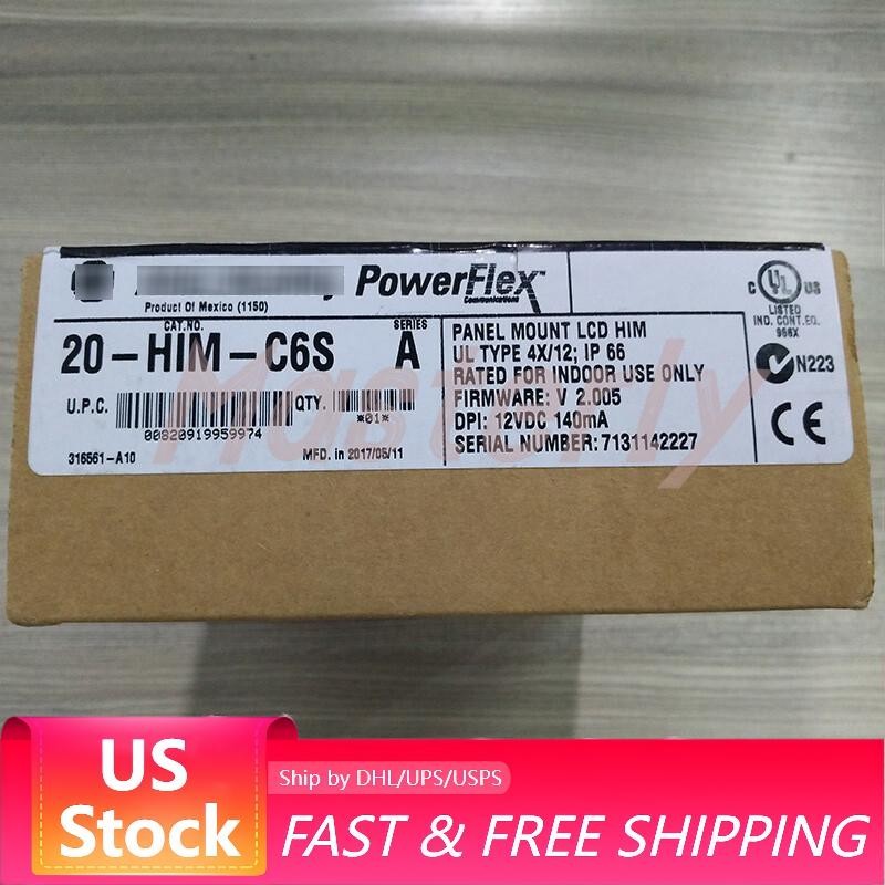 20-HIM-C6S Panel Mount LCD Motor Control 20HIMC6S New Allen-Bradley US Free Tax