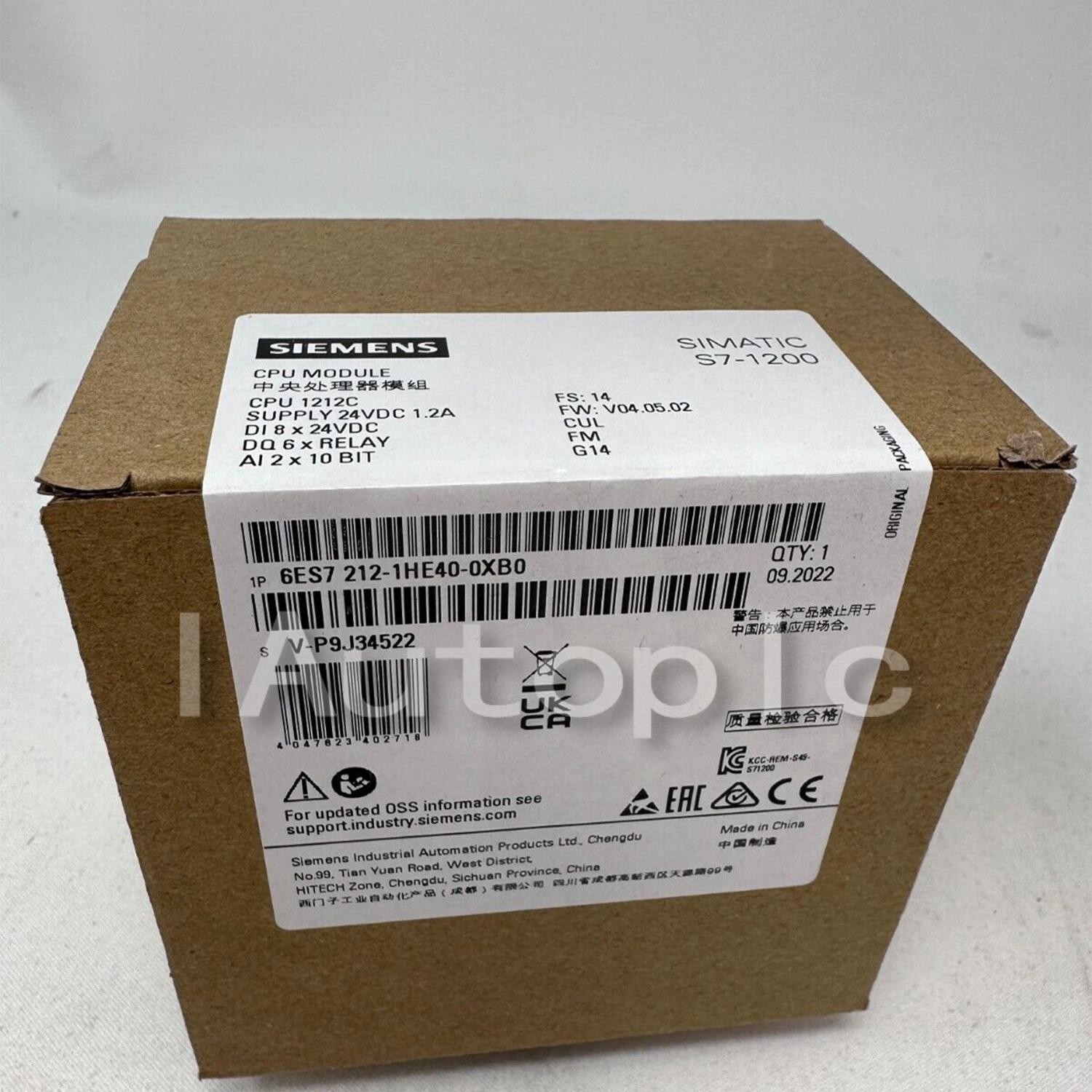 1pc NEW Siemens 6ES7212-1HE40-OXBO 6ES7 212-1HE40-0XB0 Module US Free TAX