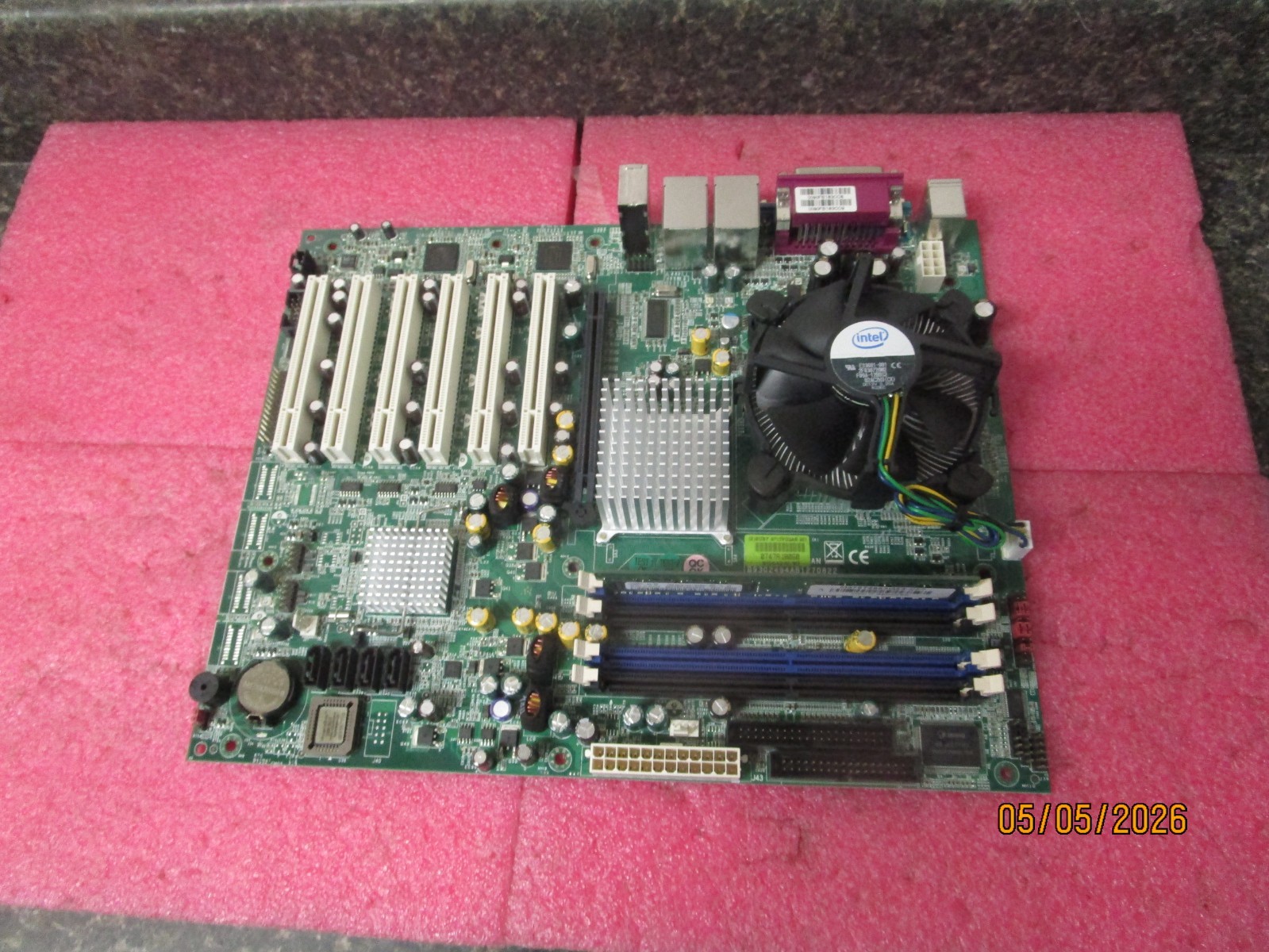 Portwell Industrial Control Motherboard RUBY-9715VG2AR 201 + CPU RAM HS & FAN