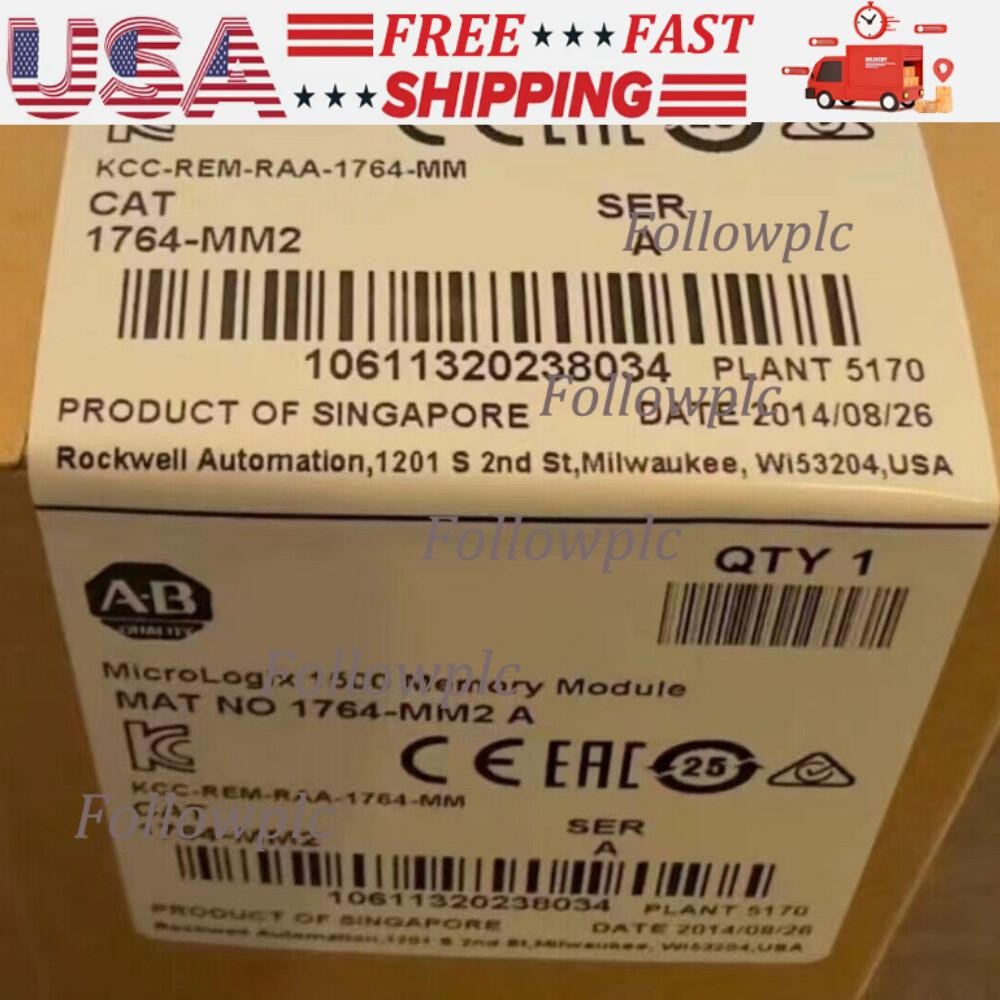 Allen-Bradley 1764-MM2 MicroLogix 1500 16 KB Memory 1764MM2 NEW US Free Tax