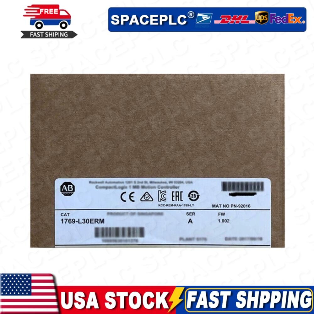 Sealed Allen-Bradley 1769-L30ERM SER A CompactLogix 1MB Motion US Free Tax