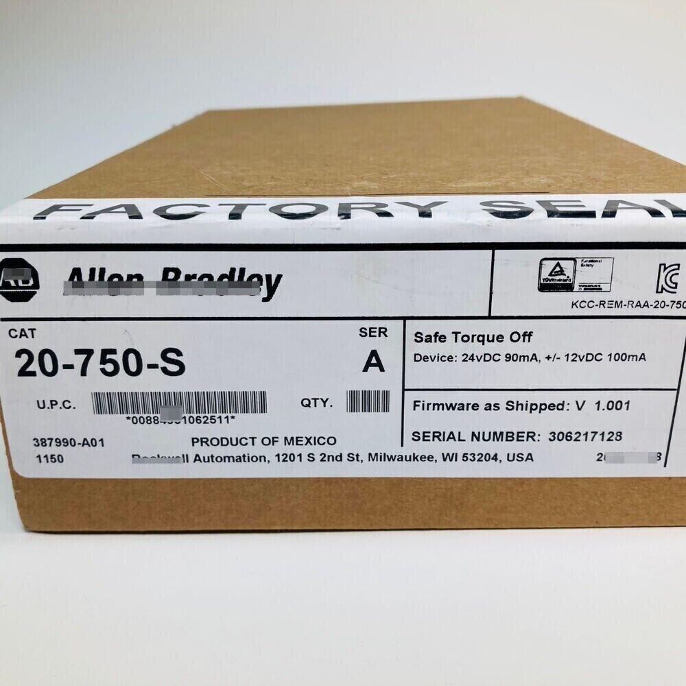 Sealed AB 20-750-S SER A PowerFlex 750 Safe Torque Off Option Module NEW IN BOX