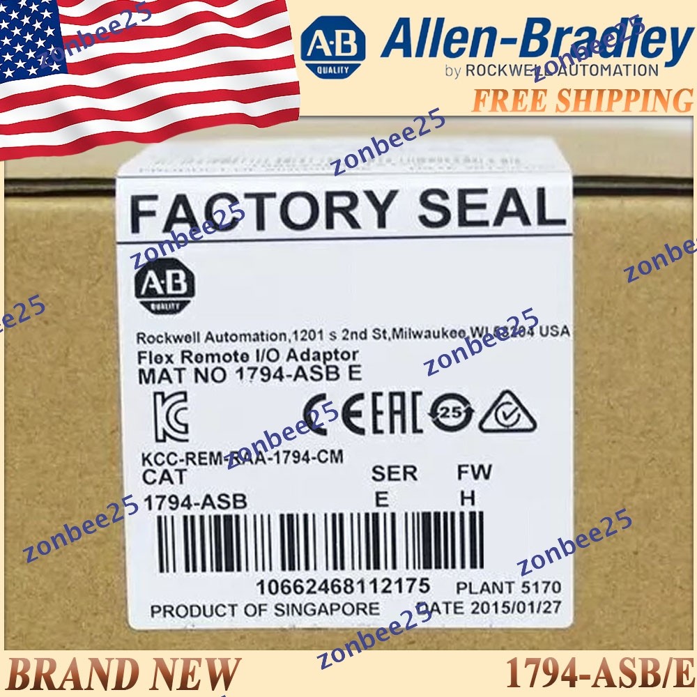 Factory Sealed AB 1794ASB serE Flex Remote I/O Adaptor Free Ship 1794-ASB/E US