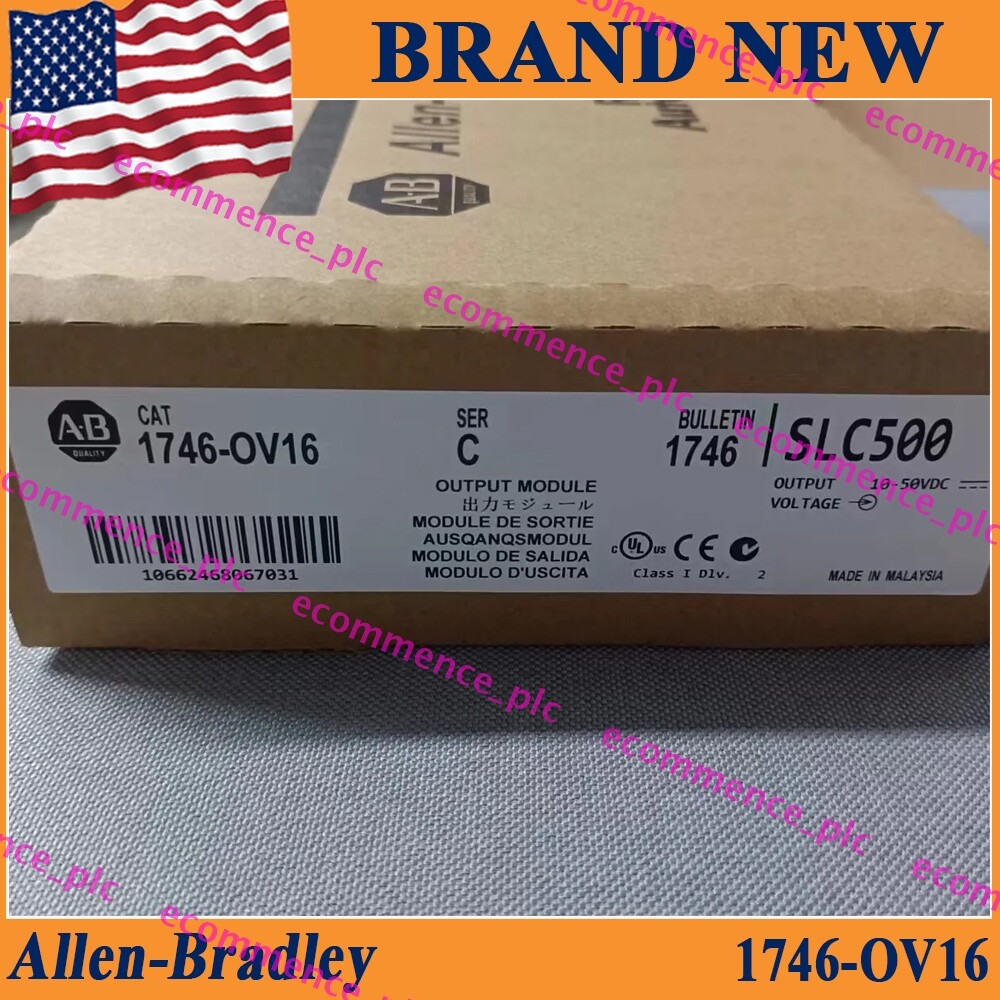 New Sealed Allen Bradley 1746-OV16 SER C SLC 500 Output Module AB 1746 OV16