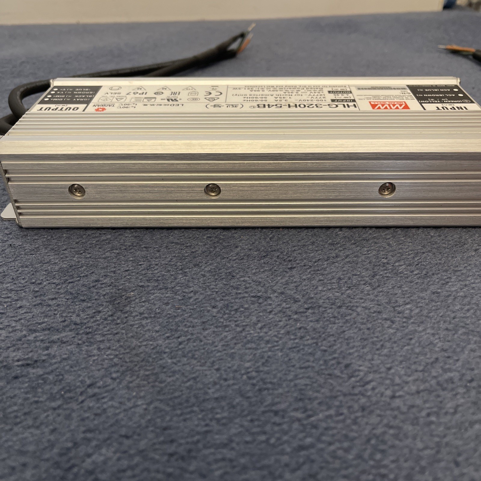 LED Driver professional – MEAN WELL HLG-320H-54B 320W 54V 5.95A power supply NEW