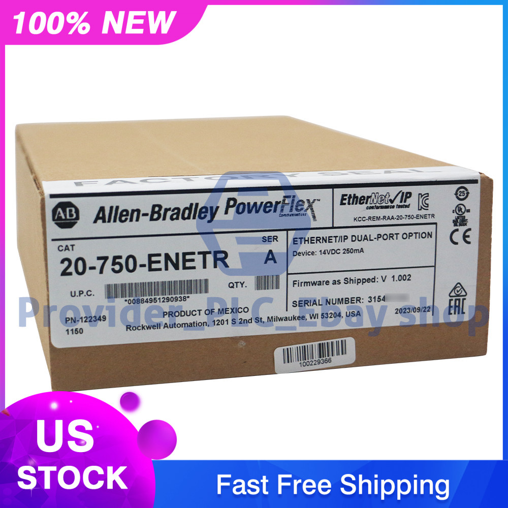 20-750-ENETR Allen-Bradley PowerFlex 750 EtherNet-IP Adapter New 20750ENETR
