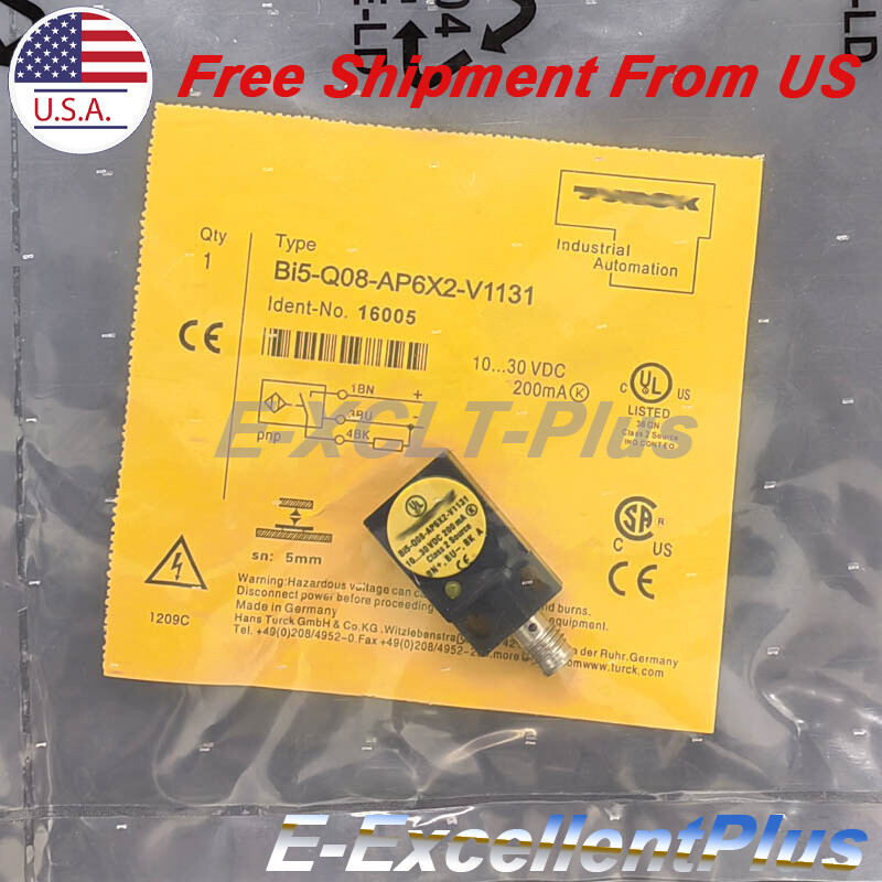 New Proximity Sensor Switch PNP For Turck BI5-Q08-AP6X2-V1131 10-30VDC 200mA 5mm