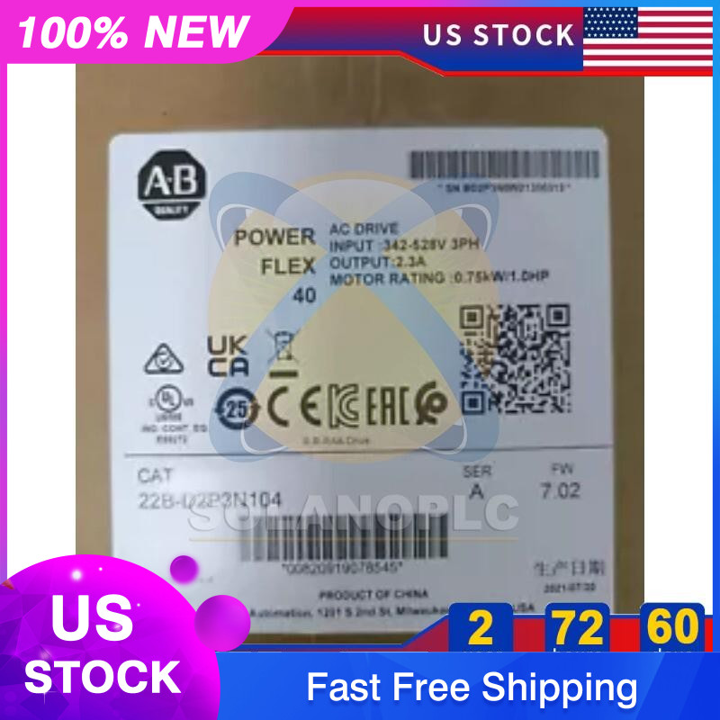 22B-D2P3N104 22BD2P3N104 NEW Allen Bradley PowerFlex 40 AC Drive US Free Tax