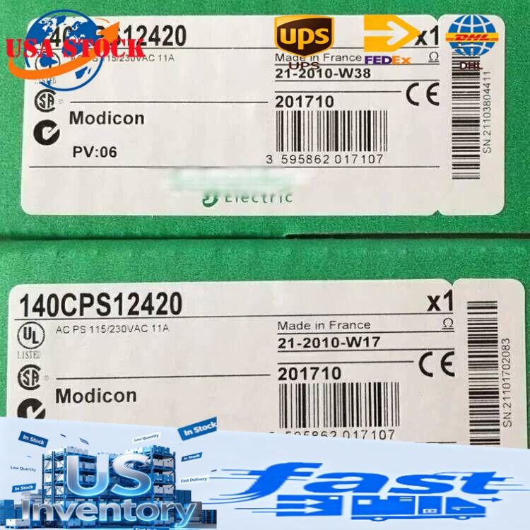 Schneider Electric 140CPS12420 Modicon 140CPS12420 NEW 1pcs