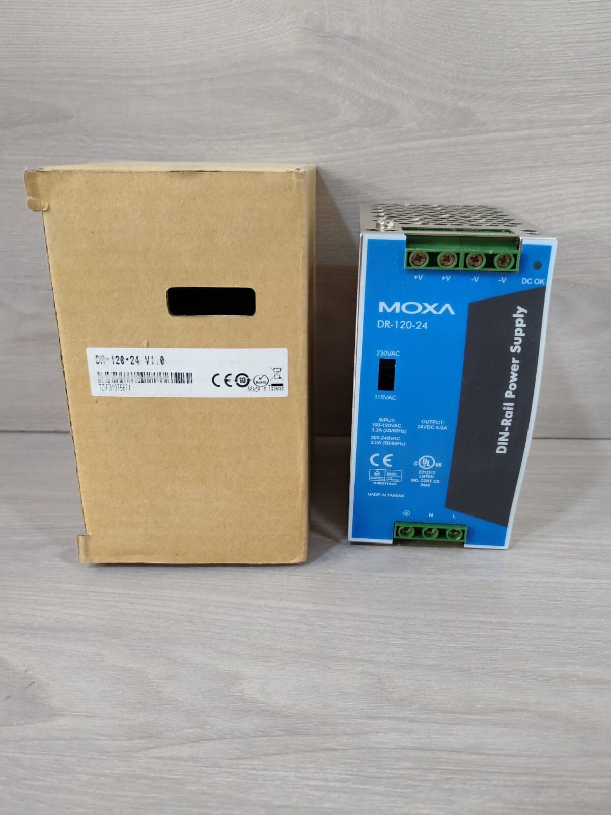 MOXA DR-120-24 V1.0 DIN-RAIL POWER SUPPLY W/O ANY ACCESSORIES