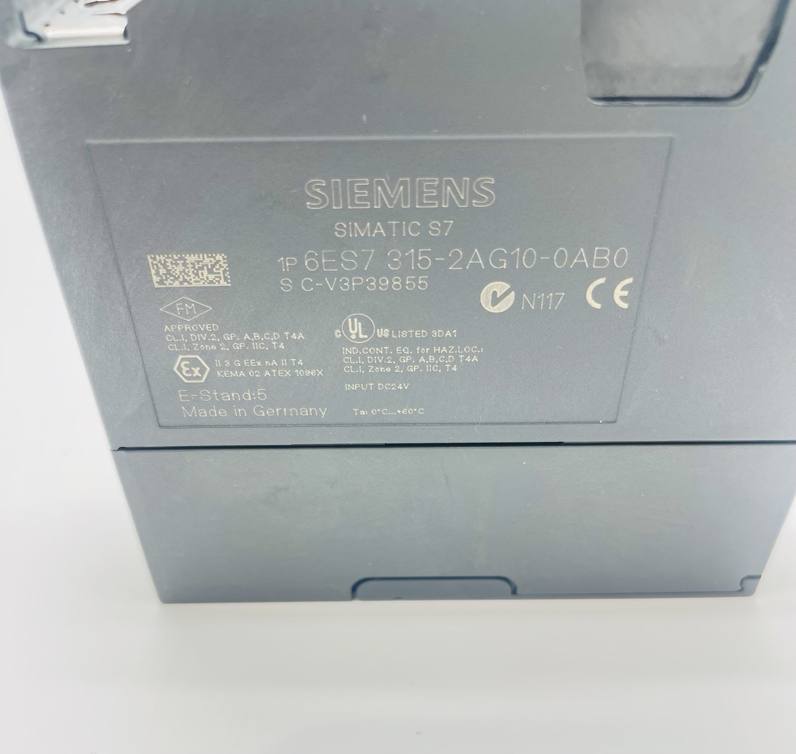 SIEMENS 6ES7315-2AG10-0AB0 Simatic S7 With 6ES7953-8LG11-0AA0 Memory Card