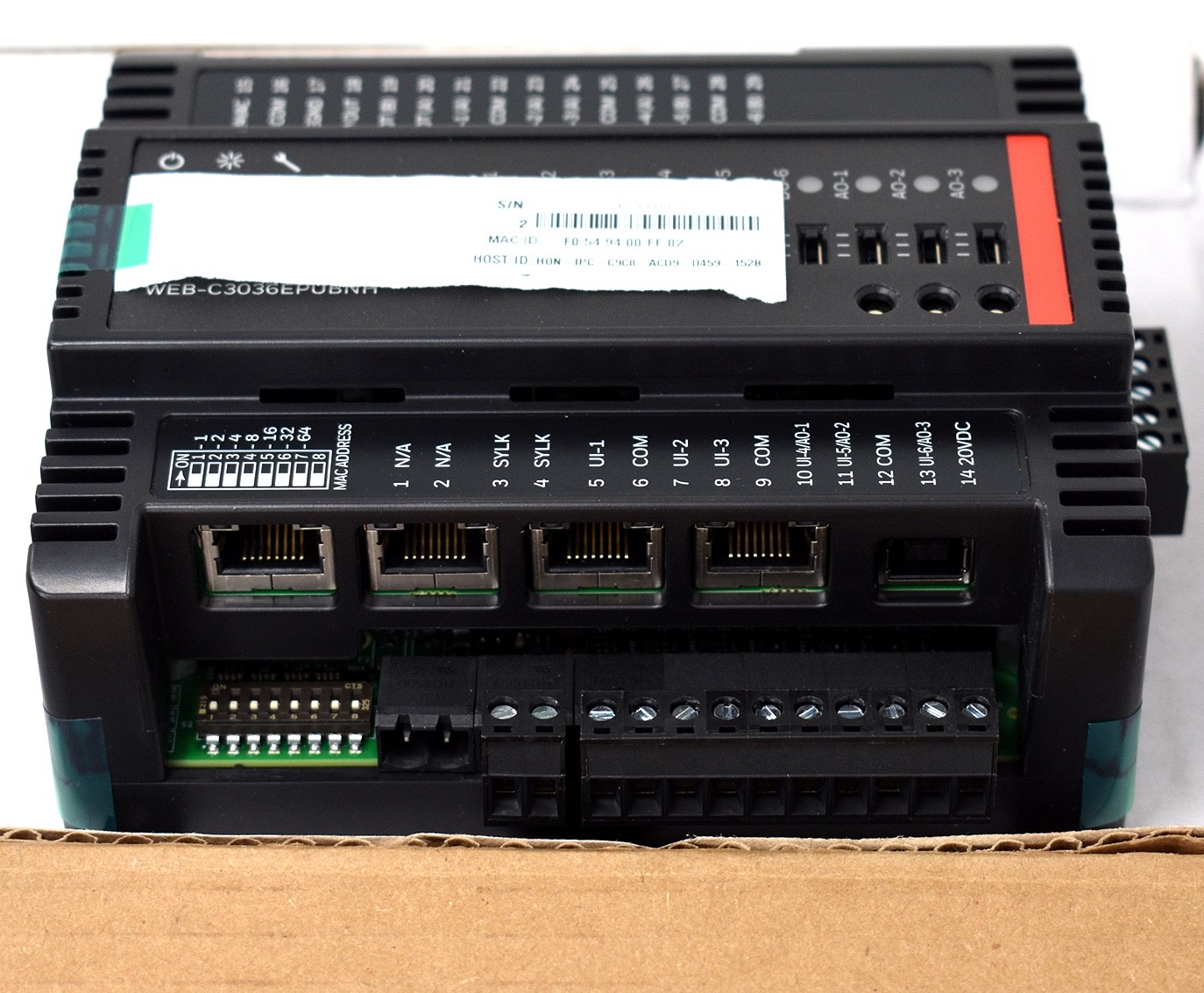 HONEYWELL WEB-C3036EPUBNH Unitary Controller, Programmable, 6 UI 6 DO New