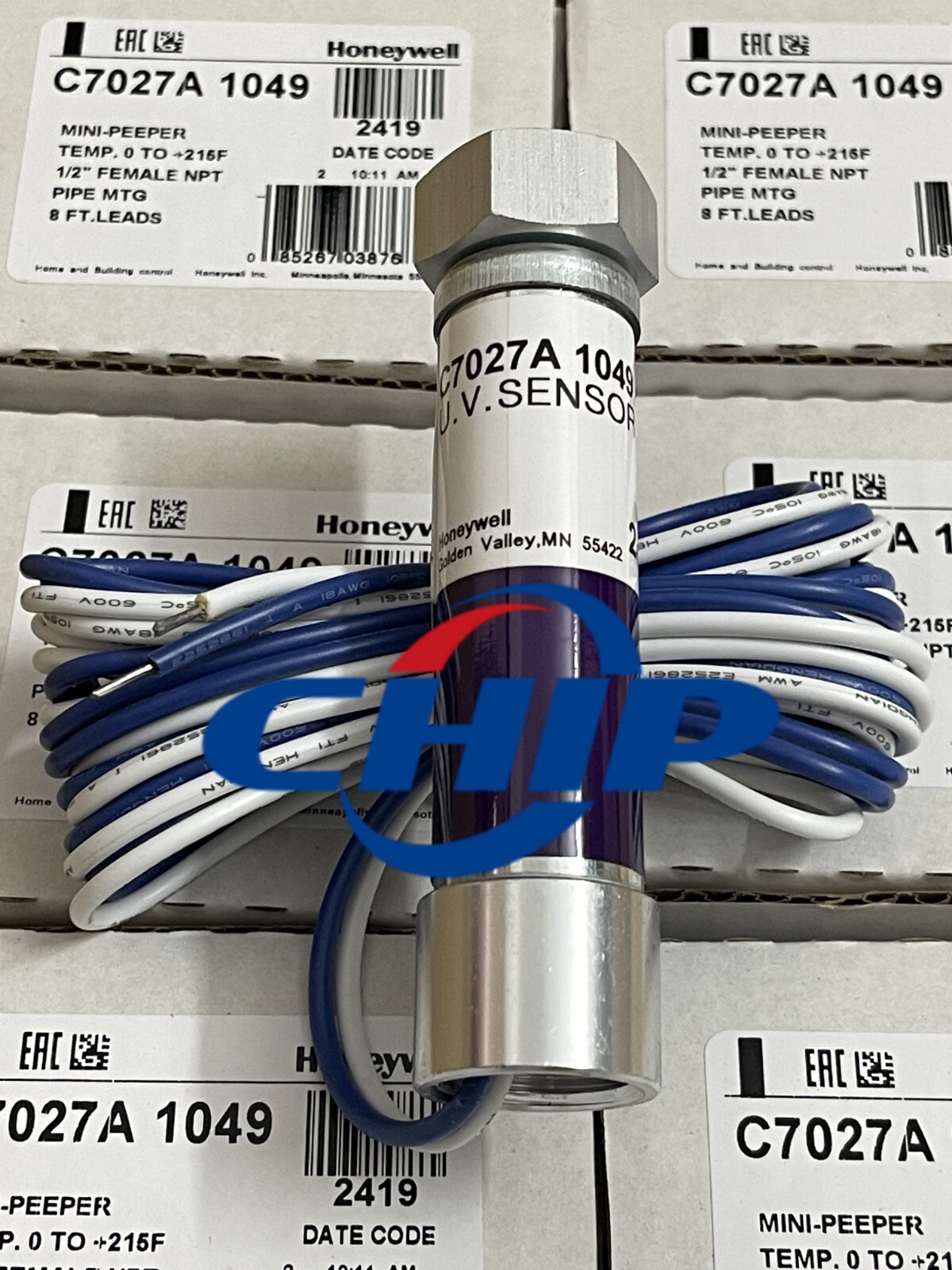 Honeywell C7027A1049 C7027A-1049 Flame Detector Sensor New #