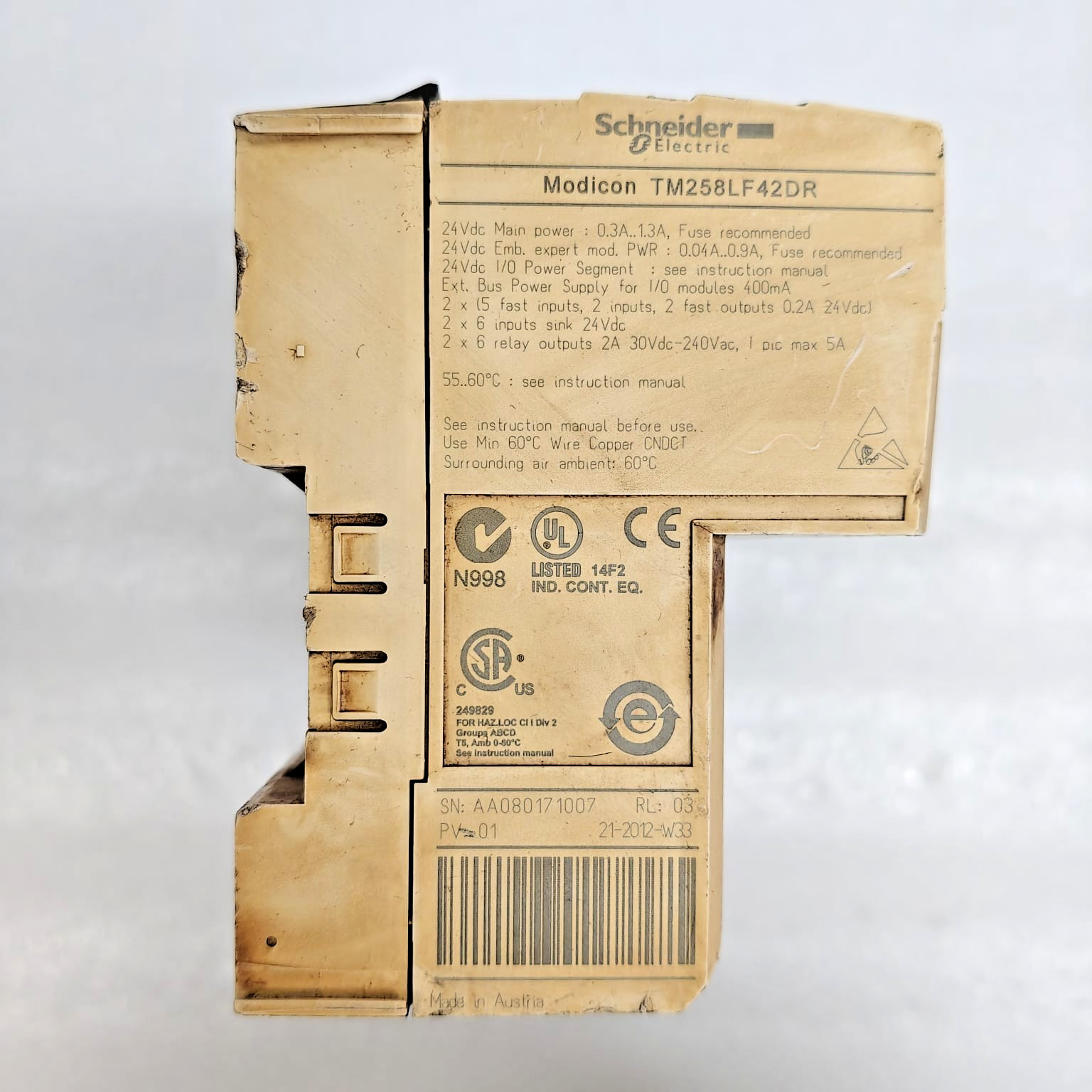 Schneider Electric TM258LF42DR LOGIC CONTROLLER, MODICON M258 Cosmetic damaged