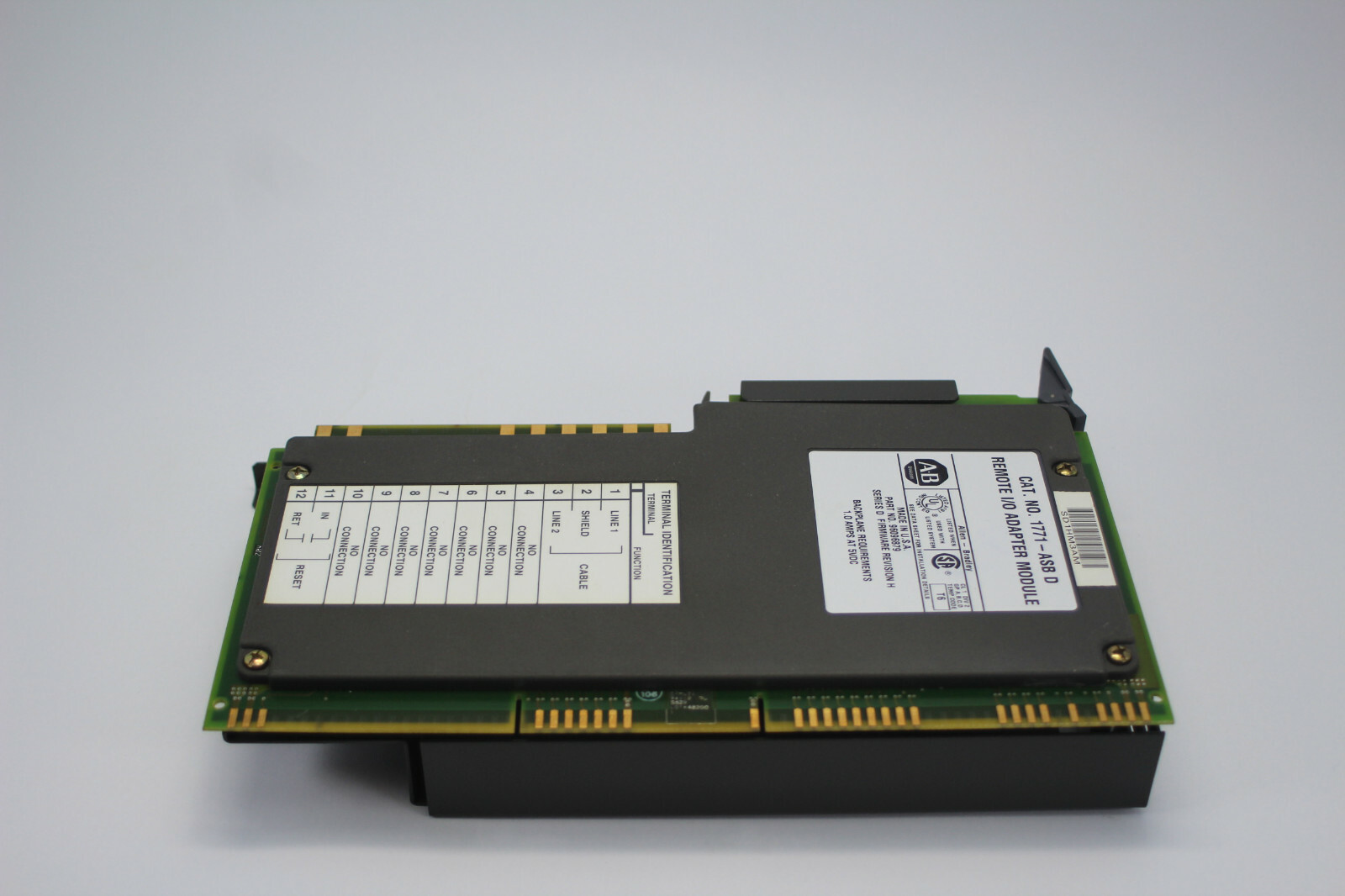 Allen-Bradley 1771-ASB Ser D Rev H Input/Output Adapter Module 5VDC 1.2A Used