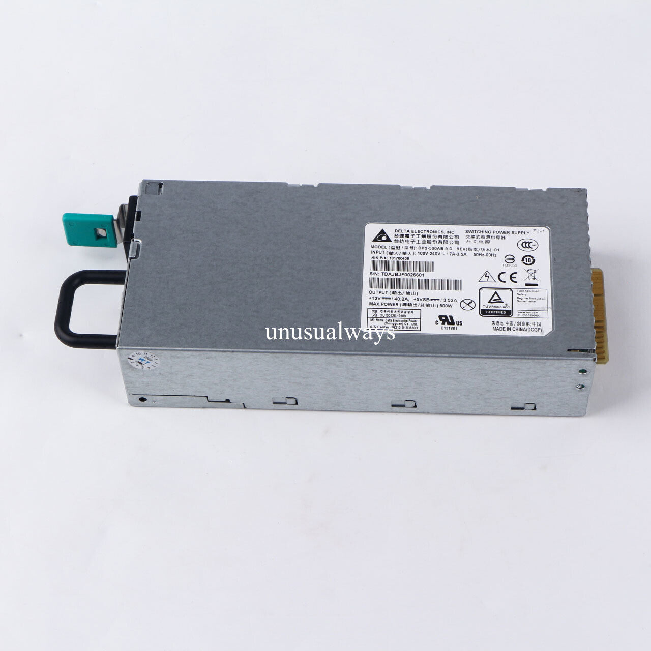 1 Pc. New For ，DPS-500AB-9D 100-240V 500W Redundant Power Supply