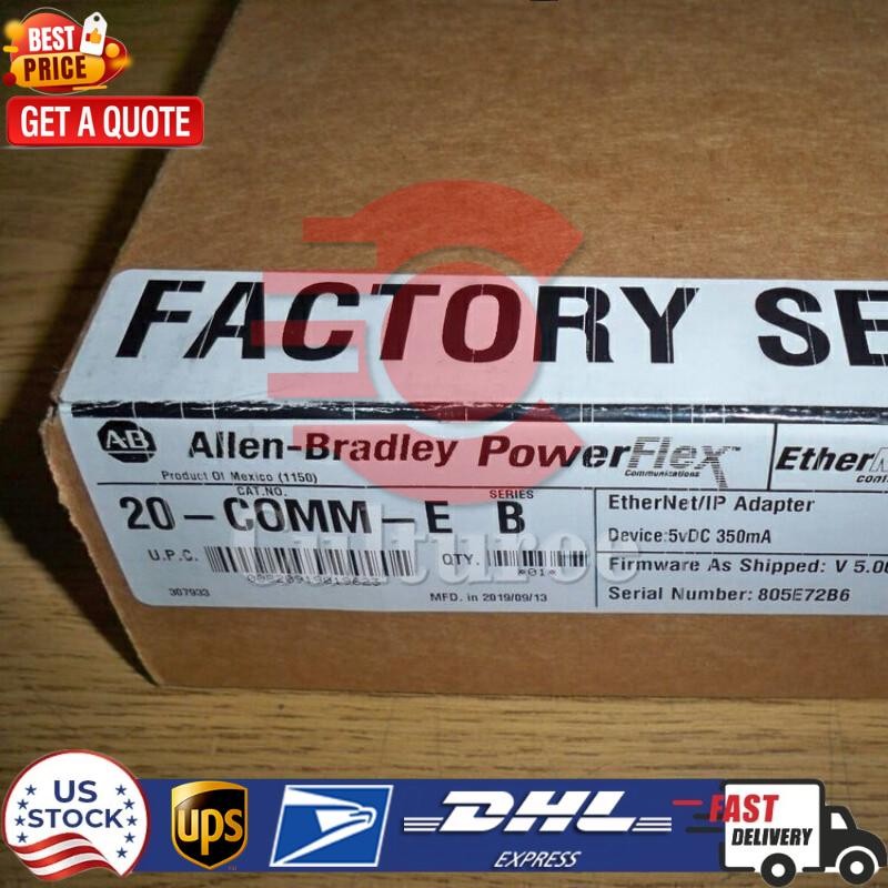 20-COMM-E Allen Bradley EtherNet/IP Adapter Series B Sealed 20COMME US Free Tax