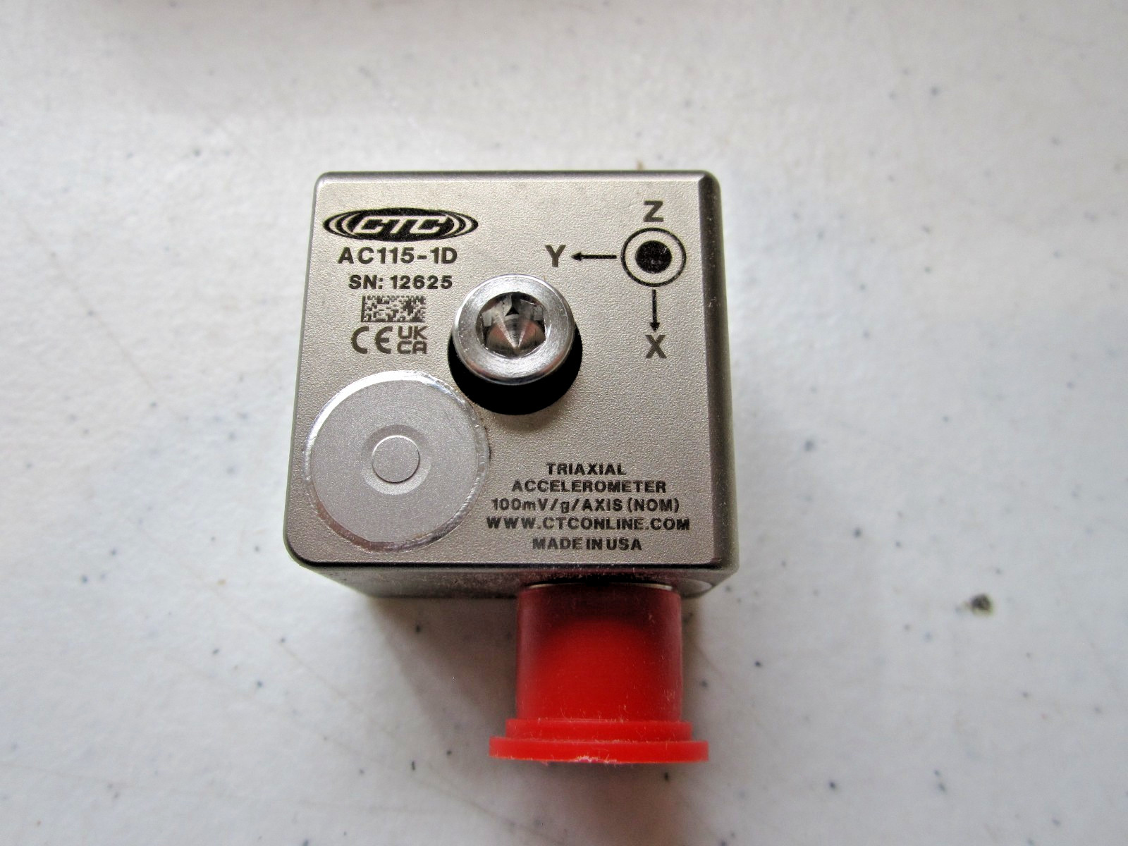 New CTC Vibration Triaxial Accelerometer Sensor AC115-1D – Sold EACH