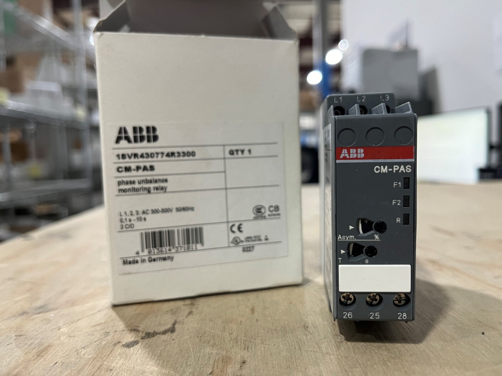ABB 1SVR430774R3300 Phase Unbalance Monitoring Relay