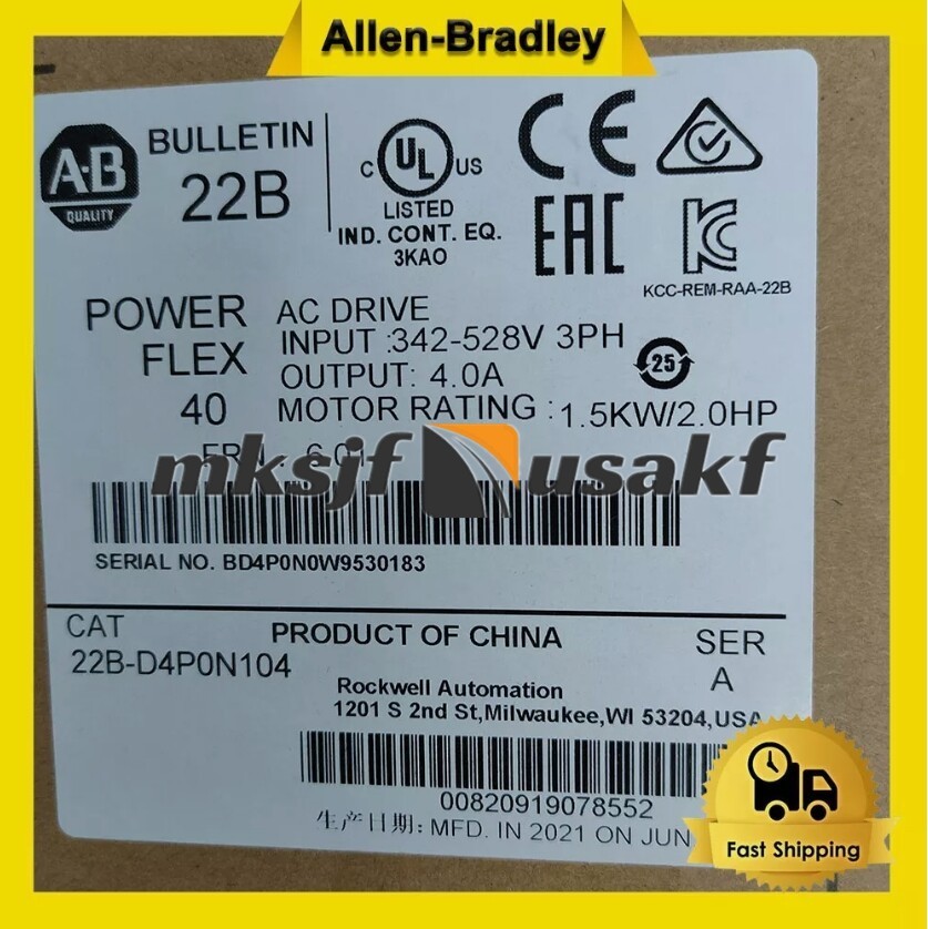 Inverter 22B-D4P0N104 for A/B 22B D4P0N104 1.5KW 380V in box US Free tax