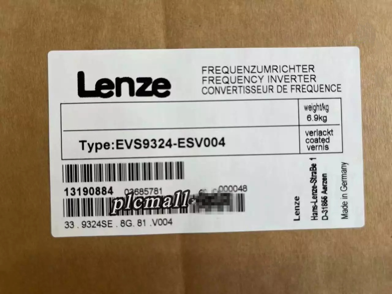 EVS9324-ESV004 1PCS NEW LENZE SERVO DRIVE EVS9324-ESV004