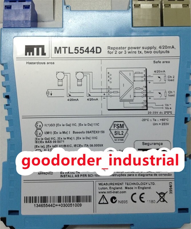 MTL New In Box MTL5544D Safety Barrier MTL5544D