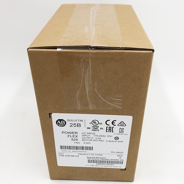 New 25B-A2P5N104 Power 525 AC Drive 0.4kW/0.5HP FREE 25BA2P5N104 US Free Tax