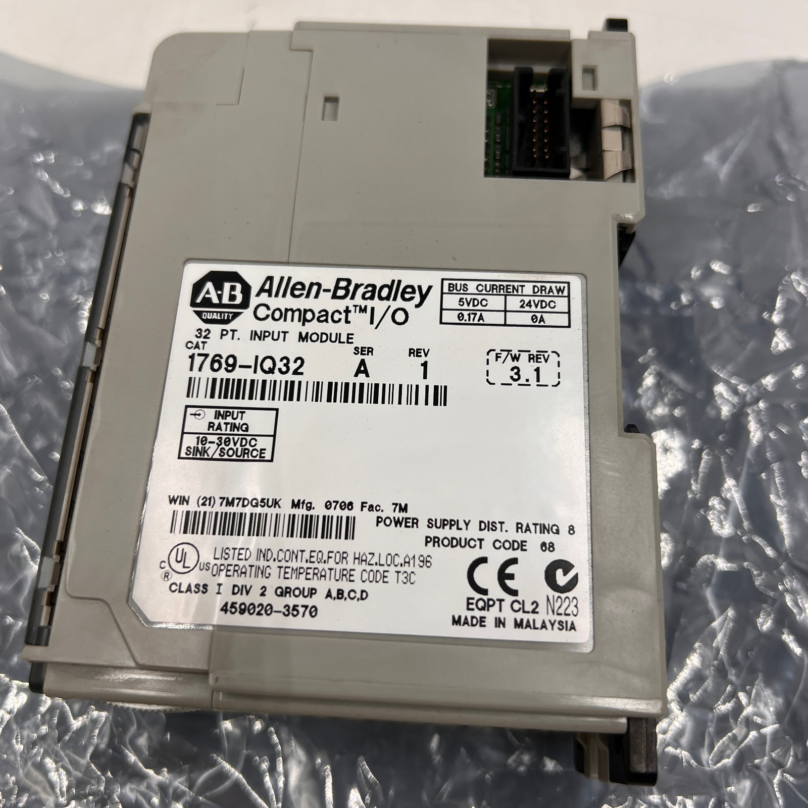 Allen Bradley 1769-IQ32 32 PT input module