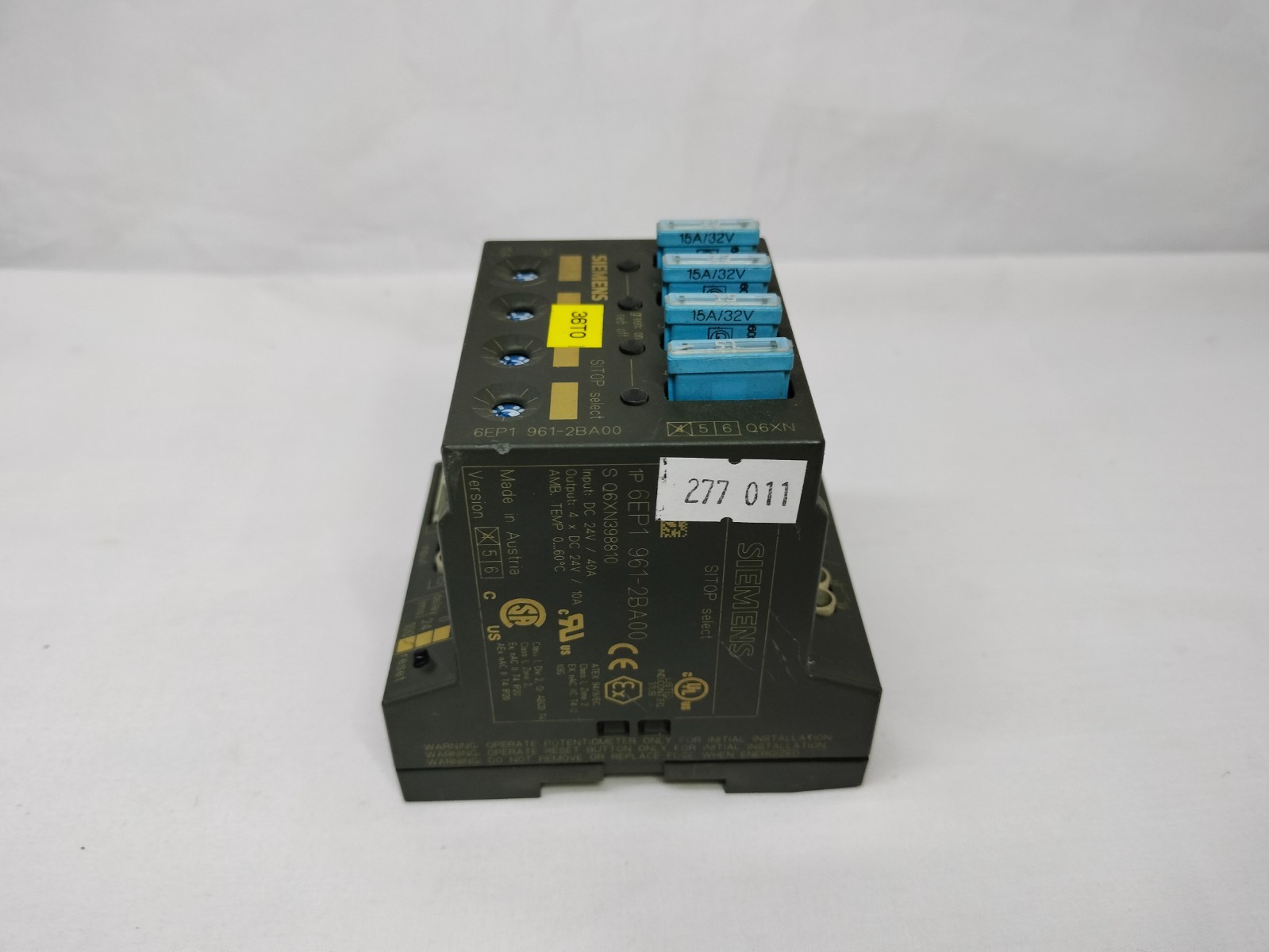 Siemens 6EP1 961-2BA00 6EP19612BA00 Diagnosis Module Controller Made in Austria