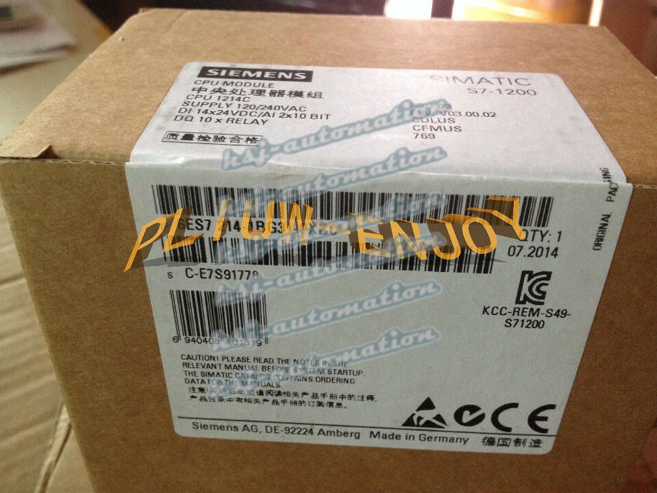 1PCS NEW SIEMENS 6ES7 214-1BG31-0XB0 6ES7214-1BG31-0XB0
