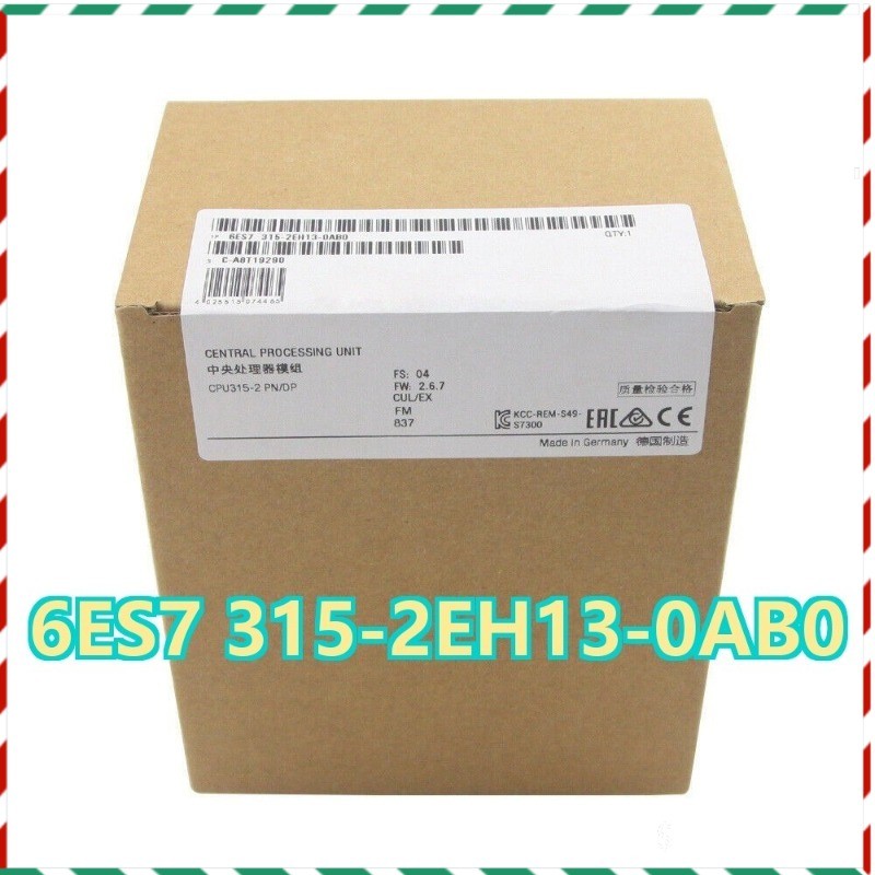 6ES7 315-2EH13-0AB0 New SIEMENS 6ES7315-2EH13-0AB0 S7-300 CPU 315-2PN/DP Module